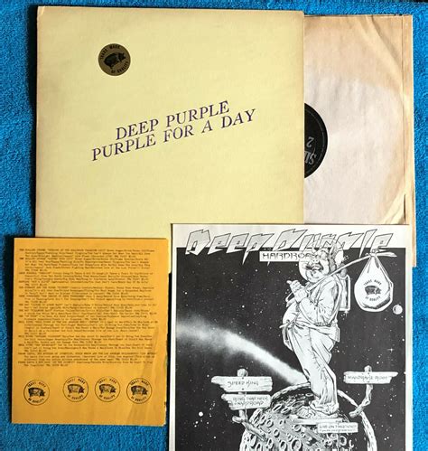 Deep Purple Vintage Purple For A Day Bootleg Lp Yellow