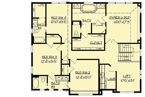 Bed New American House Plan With Lower Level Expansion Sq Ft