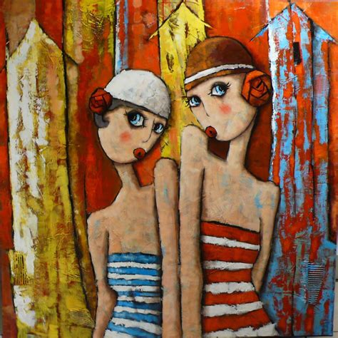 Assortiment Les Baigneuses Virginie Matz Pinterest Peinture Tableau