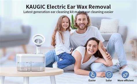 KAUGIC Electric Ear Wax Removal Tool Water Powered Ear Cleaner Ear