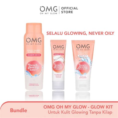 Jual Omg Oh My Glow Paket Lengkap Skincare Peach Glowing Perawatan