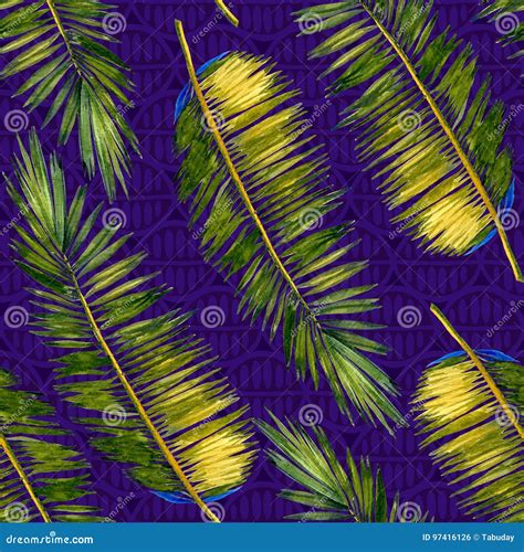 Stylized Palm Background Stock Illustration Illustration Of Branch