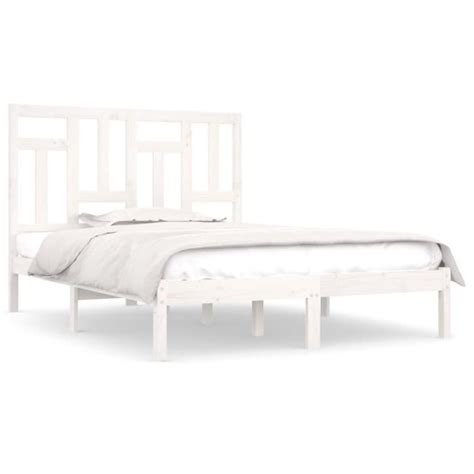 Omabeta Lits Accessoires Cadre De Lit Blanc Bois De Pin Massif