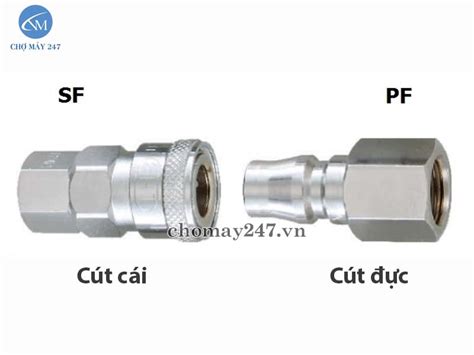 Khớp nối nhanh ren trong SF PF Cút cái cút đực Chuyên phụ kiện khí nén