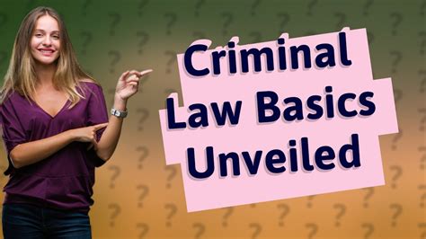 How Can I Understand The Basics Of Criminal Law From Chapter Lecture