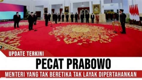 Cek Fakta Presiden Jokowi Copot Posisi Prabowo Subianto Sebagai Menhan