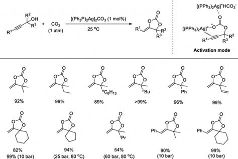 Bifunctional [ Pph3 2ag]2co3 Catalyzed Co2 Incorporation Into