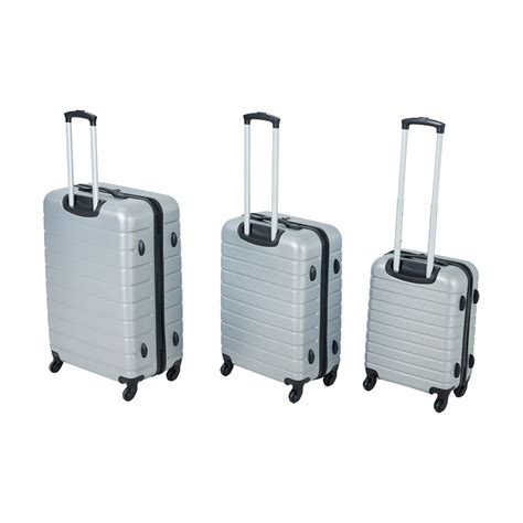 6 Piece Family Luggage Set - Silver - Kmart