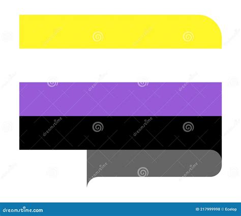 Non Binary Gender Pride Flag Stock Vector Illustration Of Flag