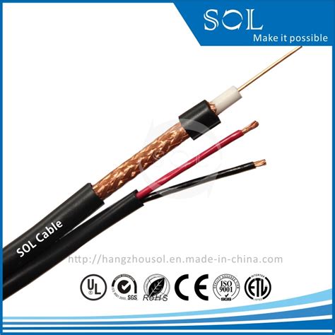 Communication Cctv Monitor Siamese Power Wire Rg Coaxial Cable