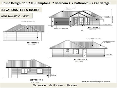 Hamptons Style House Plans Small House Plan Australia 2 - Etsy