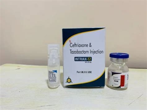 Ceftriaxone Mg Tazobactum Mg Injection Intriax Tz Mg