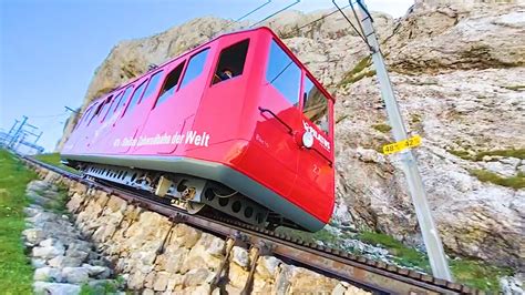 Riding The World S Steepest Cogwheel Railway In Switzerland S Alps