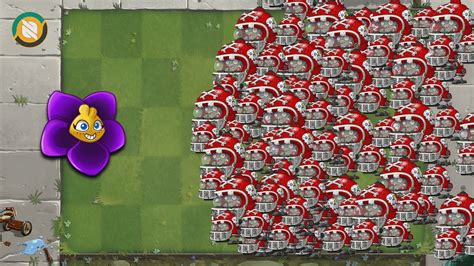 Pvz 2 Plants Max Level POWER UP Vs 100 Mecha Football Zombie Plants