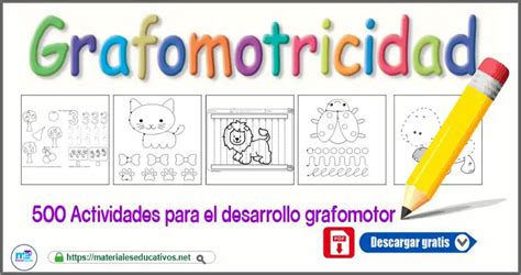 500 Fichas De Grafomotricidad Preescolar Materiales Educativos