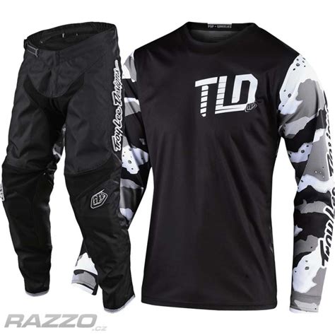 MX Komplet TroyLeeDesigns GP Camo White Black Set 2020 Komplety Mx