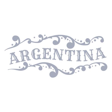 Diseño Png Y Svg De Diseño De Adorno De Insignia De País De Argentina