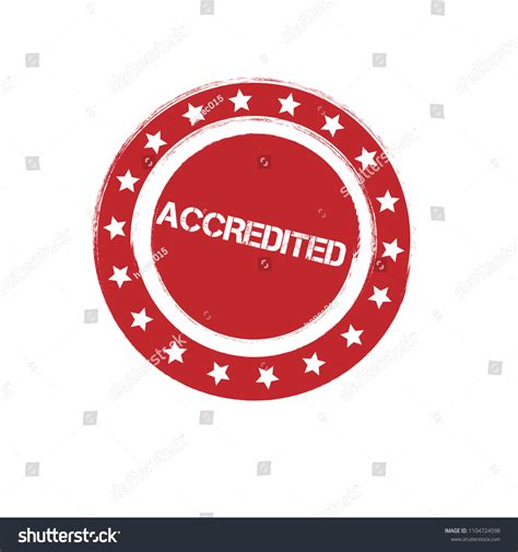 Grunge Rubber Stamp Word Accredited Insidevector Stock Vector Royalty