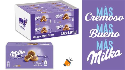 Pack X Paquetes Galletas Milka Choco Mini Stars Por Solo