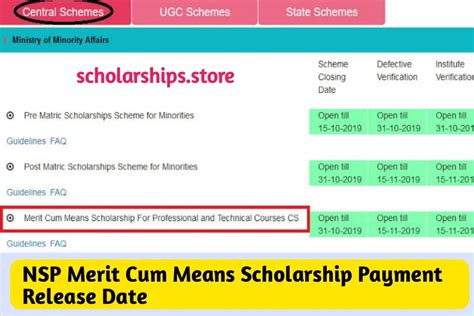 NSP Scholarship Payment Release Date 2023 Step By Step Guide