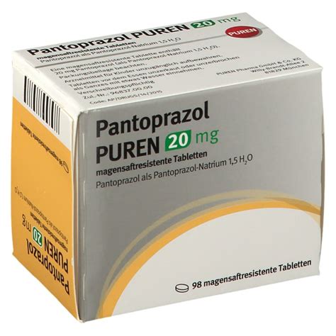 Pantoprazol Puren 20 Mg 98 St Mit Dem E Rezept Kaufen Shop Apotheke