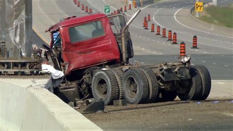 One Man Dead After Dump Truck Crash On Hwy 407 Ctv News