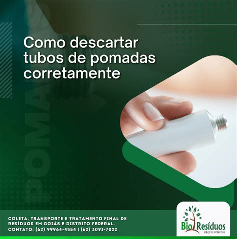 Como Descartar Tubos De Pomadas Corretamente