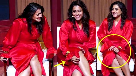 Kajol Devgan Gets Uncomfortable And Adjusting Her Short Dress At Event