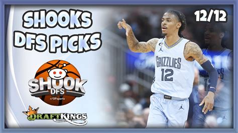 Best Draftkings Nba Dfs Picks 12 12 Analysis Youtube