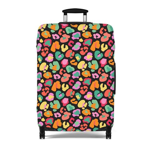 Colorful Leopard Print Luggage Cover Sold By Takashi Sku 341225