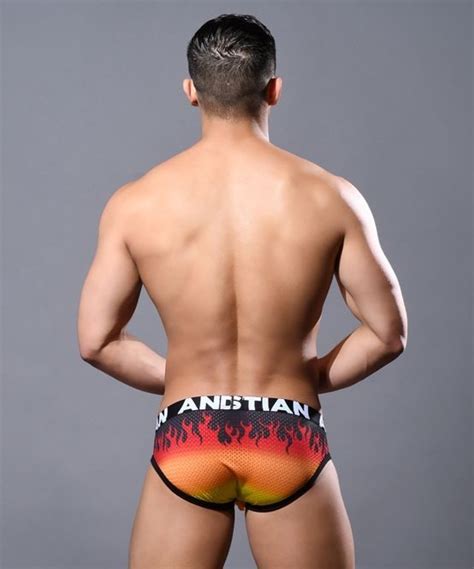 Andrew Christian Almost Naked Flames Mesh Brief Buy Cheap Online Here