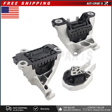 Engine Transmission Motor Mount Kit Set Of 3pc For 13 16 Dodge Dart 20l 24l Ebay