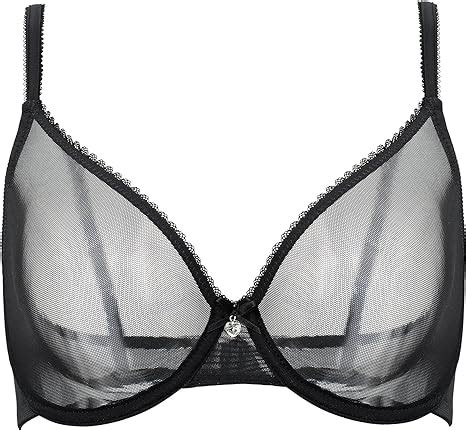 Dotvol Damen Transparente Bhs D Schwarz Amazon De