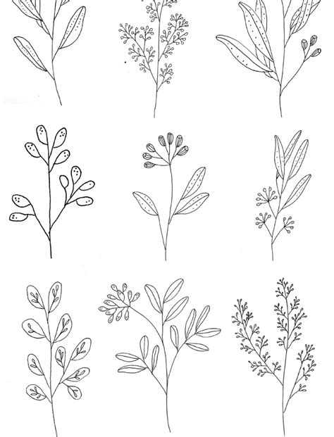 simple line drawing flowers - Some Of The Main Blogging Miniaturas