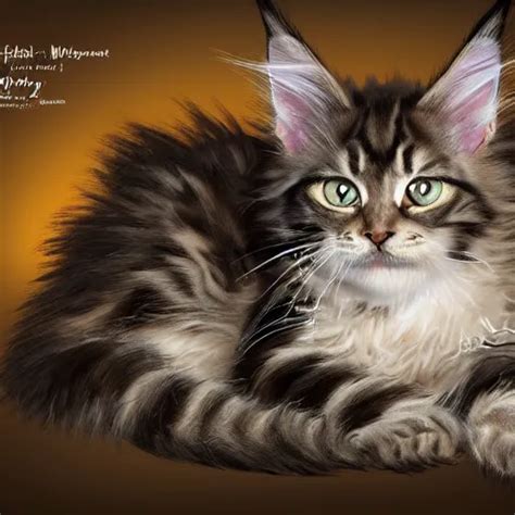 A Maine Coon Kitten Ultra Detailed Realistic Stable Diffusion