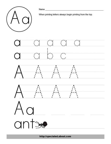 Manuscript Printable Worksheets - Lexia's Blog