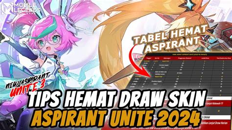 Update Tabel Cara Hemat Draw Skin Aspirant Lebih Mudah Dipahami