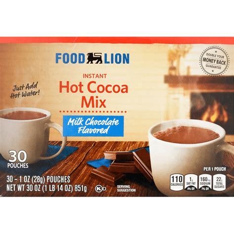 Food Lion Hot Cocoa Mix Milk Chocolate Instant 1 Oz Delivery Or