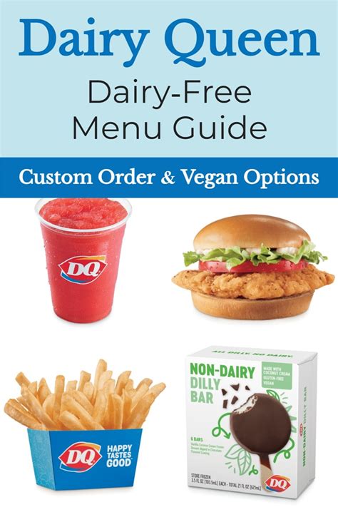 Dairy Queen Dq Dairy Free Menu Guide With Vegan Options