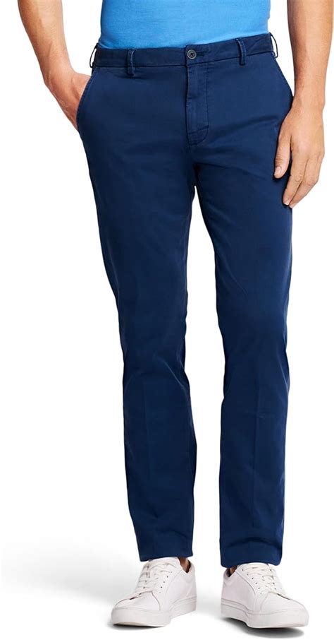 Izod Mens Saltwater Stretch Flat Front Slim Fit Chino Pant At Amazon