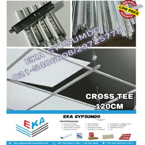 Jual Cross Tee Cm Rangka Acoustic Ceiling Rangka Akustik Plafon