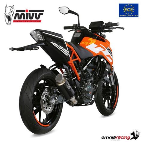 Terminale Di Scarico In Carbonio Mivv GP PRO Omologato Per KTM Duke 125