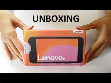 Lenovo Vibe B Unboxing First Look Youtube