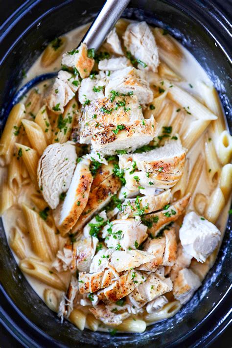 Slow Cooker Chicken Alfredo Crockpot Chicken Alfredo Recipe