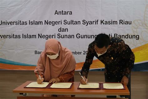 PERKUAT SINERGI UIN SUSKA RIAU JALIN KERJASAMA DENGAN UIN SUNAN GUNUNG