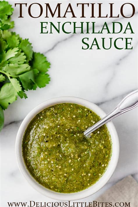 Tomatillo Enchilada Sauce Delicious Little Bites