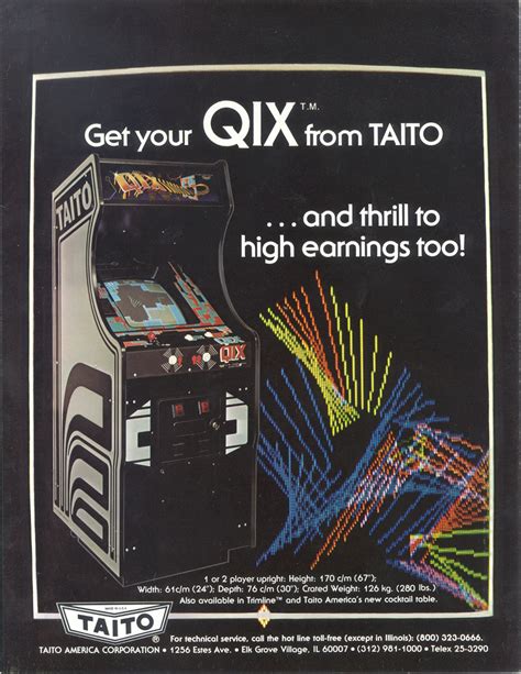 Qix Video Arcade Game for Sale | Arcade Specialties Game Rentals