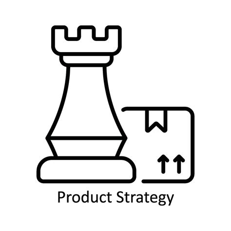 Product Strategy Vector Outline Icon Design Illustration Product