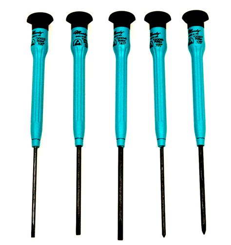 Moody Tool 58 0460 Esd Screwdriver Set 5 Pc Slotphil Combo Set