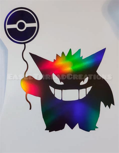 Gengar Halloween Gengar Decal Spooky Sticker Gengar Laptop - Etsy